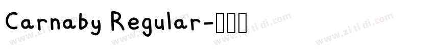 Carnaby Regular字体转换